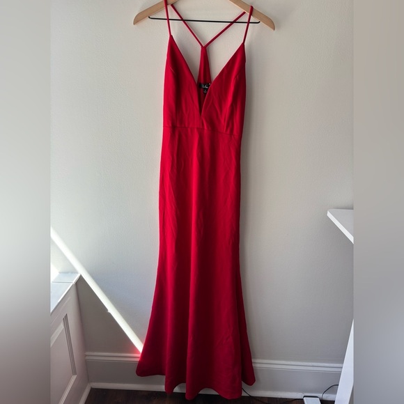 Lulus Amelia‎ Red Sleeveless Maxi Dress NWT sz S - Picture 4 of 11